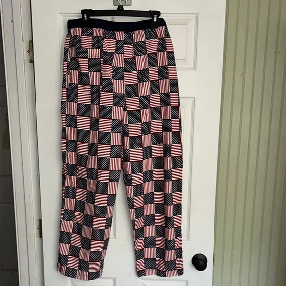 Tommy Hilfiger Red and Blue Checkered Lounge Pants - Picture 4 of 4